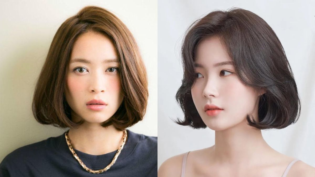 Tóc bob uốn cụp nhẹ phù hợp khi diện áo dài