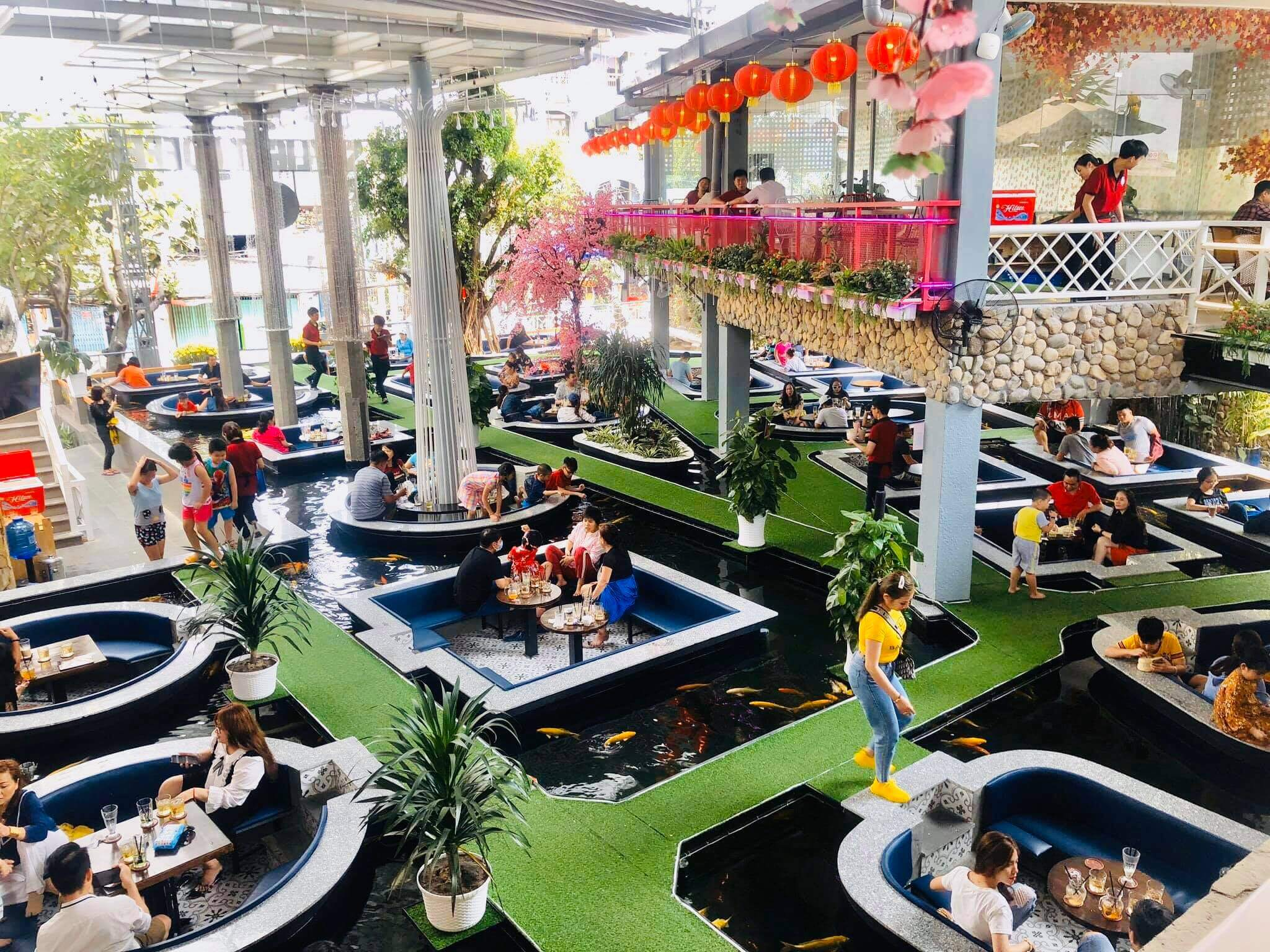 King Koi Coffee mang đến không gian thưởng thức cà phê siêu mát mẻ (Nguồn: Internet)