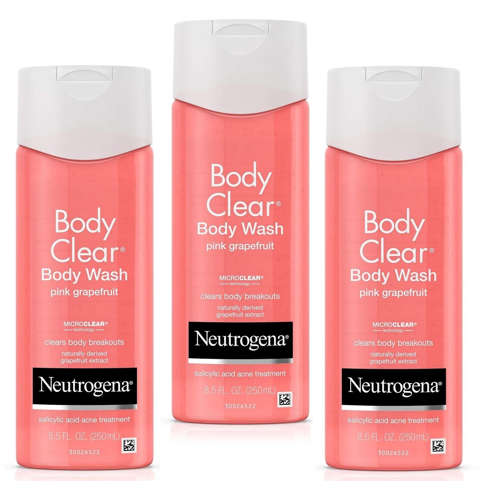 Neutrogena Body Clear Body Wash giúp loại bỏ dầu thừa và ngăn mụn tái phát