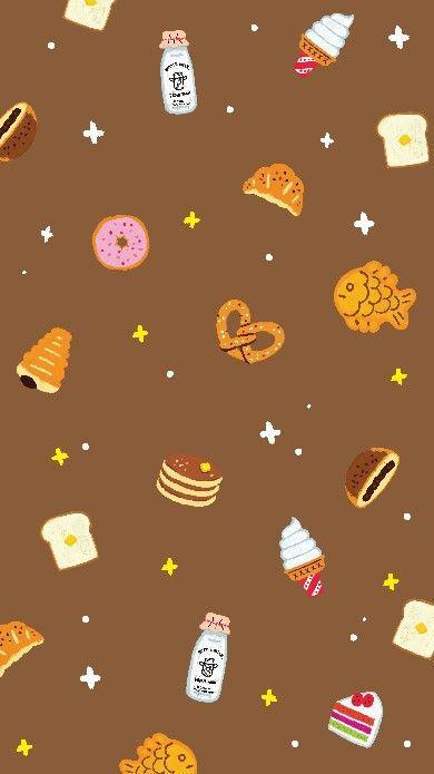 Hình nền iPhone cute đồ ăn dễ thương với phong cách ngọt ngào và sinh động (Nguồn: Internet)