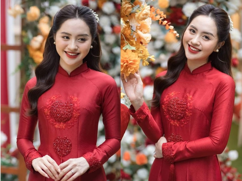 Tóc buộc nửa uốn xoăn sang trọng và tinh tế