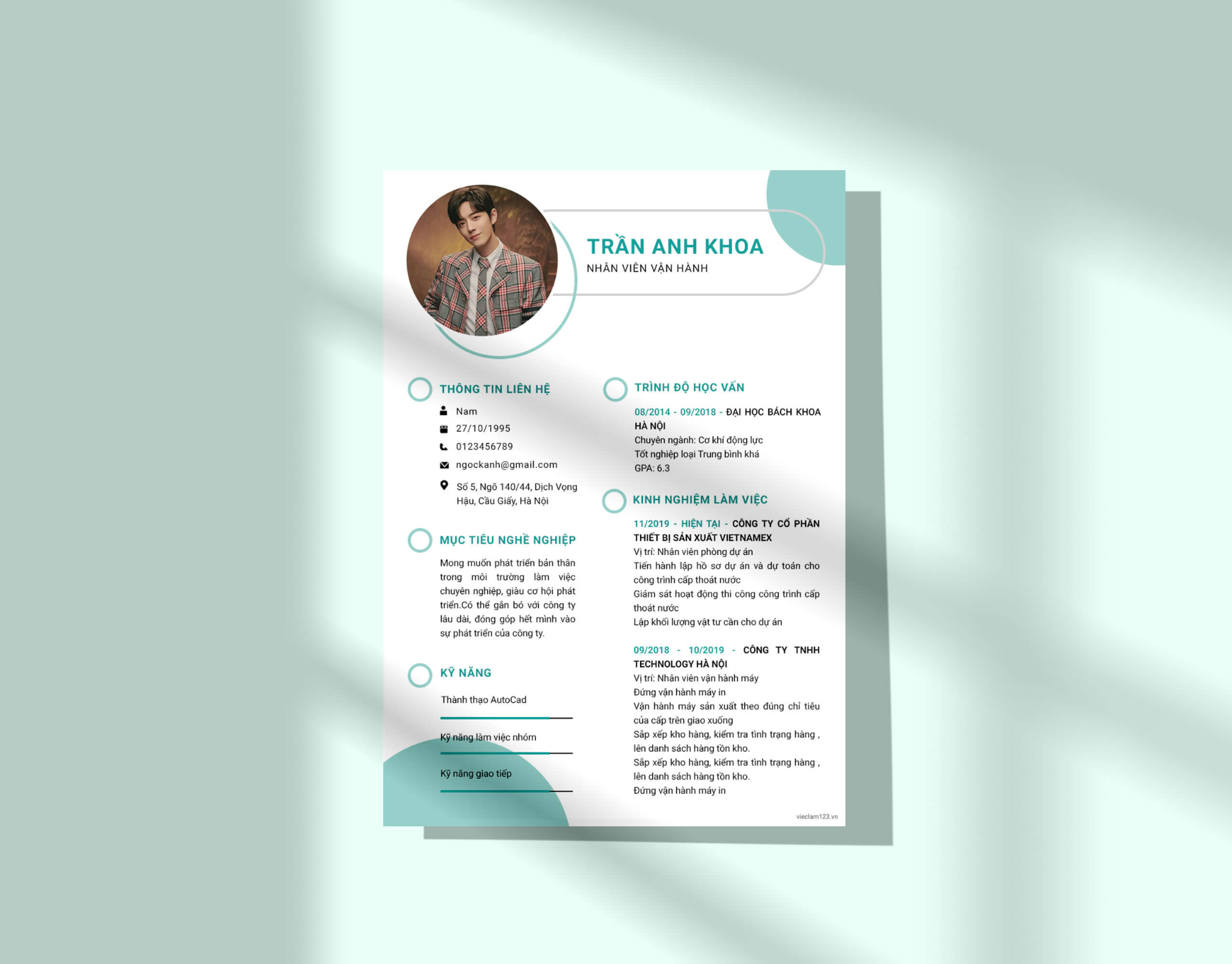 Cần lựa chọn mẫu CV chuyên nghiệp và phù hợp với ngành nghề (Nguồn: Internet)