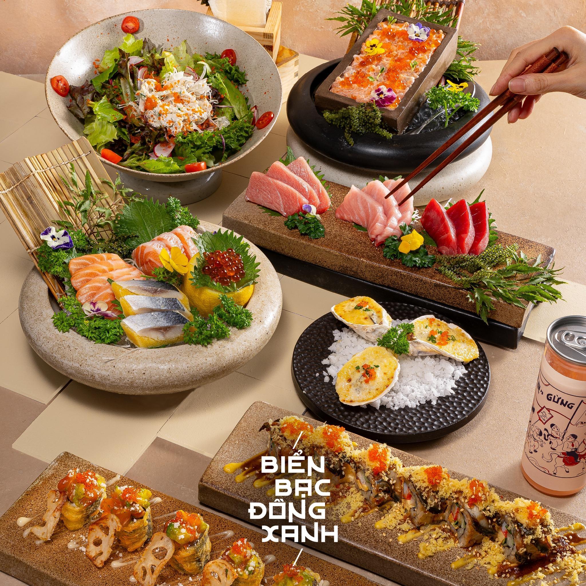 Thực đơn Naked Sushi vô cùng hấp dẫn không thể bỏ lỡ (Nguồn: Internet)