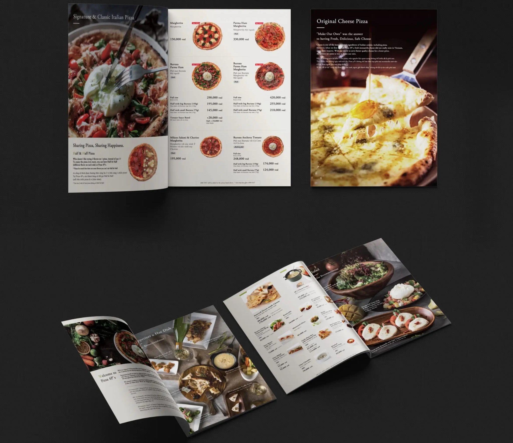 Menu Pizza 4P’s Menu Pizza 4P’s