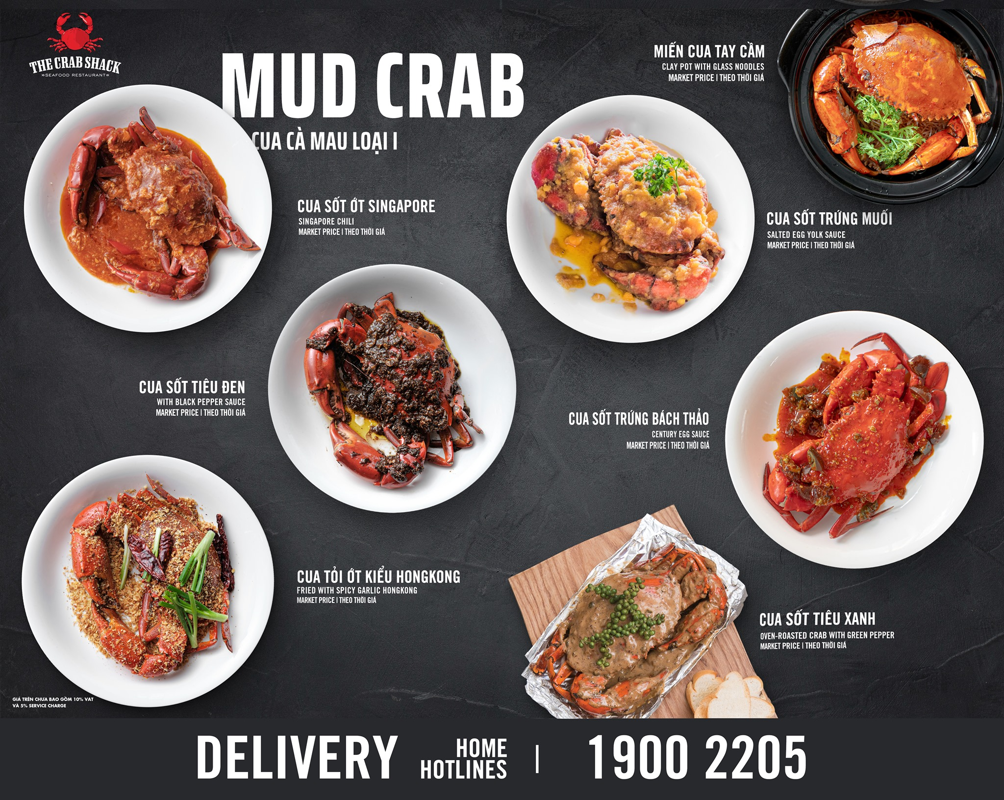 Tiệc hải sản phong cách Âu-Mỹ đầy sôi động và đậm đà tại The Crab Shack. (Nguồn: Internet)