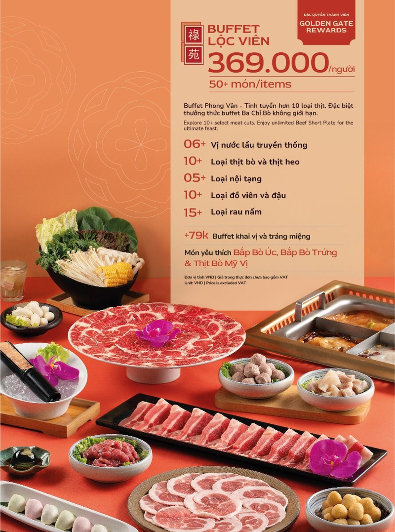 Trong buffet Lộc Viên khách hàng có thể thưởng thức Ba Chỉ Bò không giới hạn. (Nguồn: Internet) Trong buffet Lộc Viên khách hàng có thể thưởng thức Ba Chỉ Bò không giới hạn. (Nguồn: Internet)