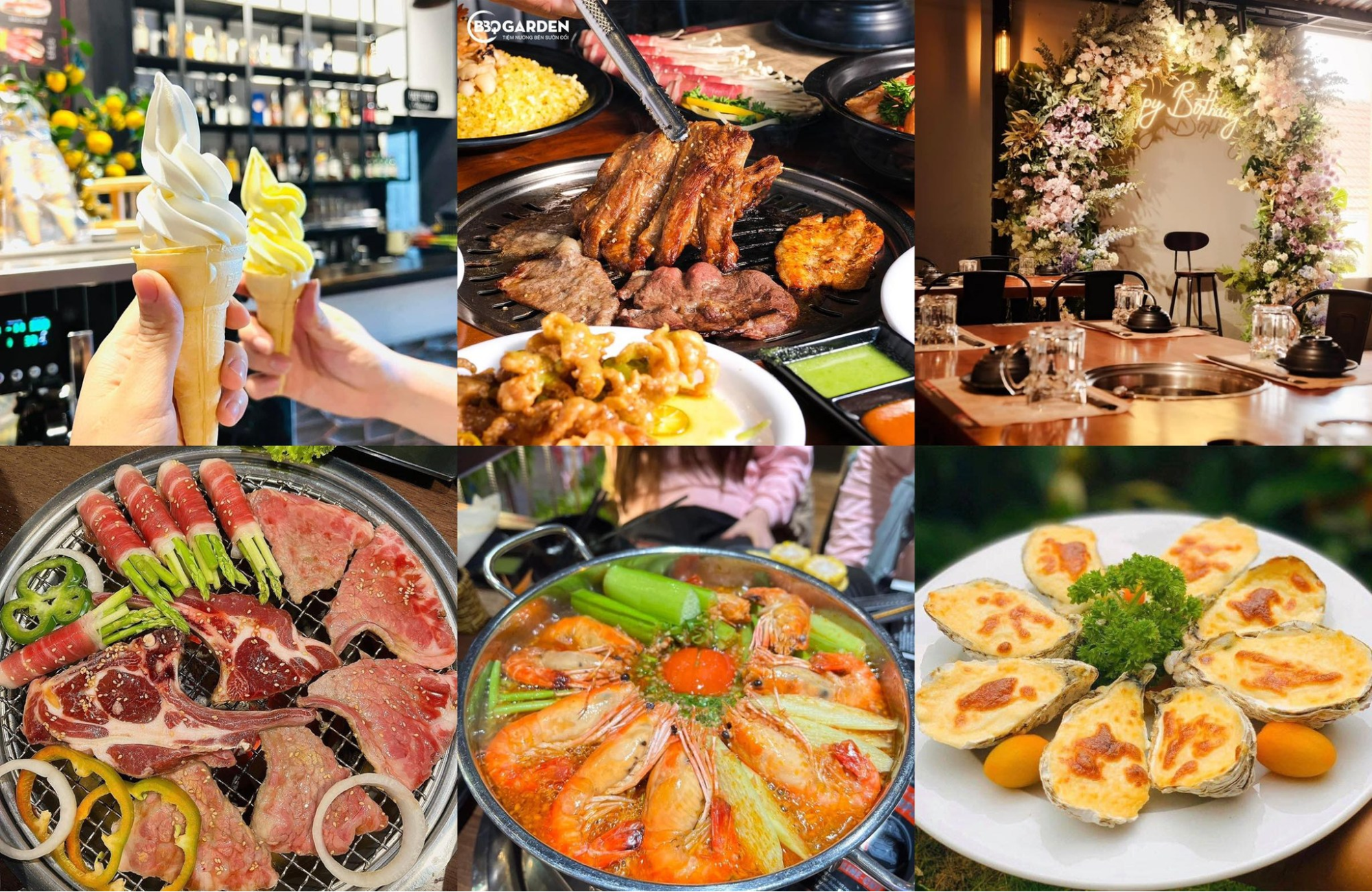 Hình ảnh không gian sân vườn thoáng đãng tại Barbecue Garden (Nguồn: Internet) Hình ảnh không gian sân vườn thoáng đãng tại Barbecue Garden (Nguồn: Internet)