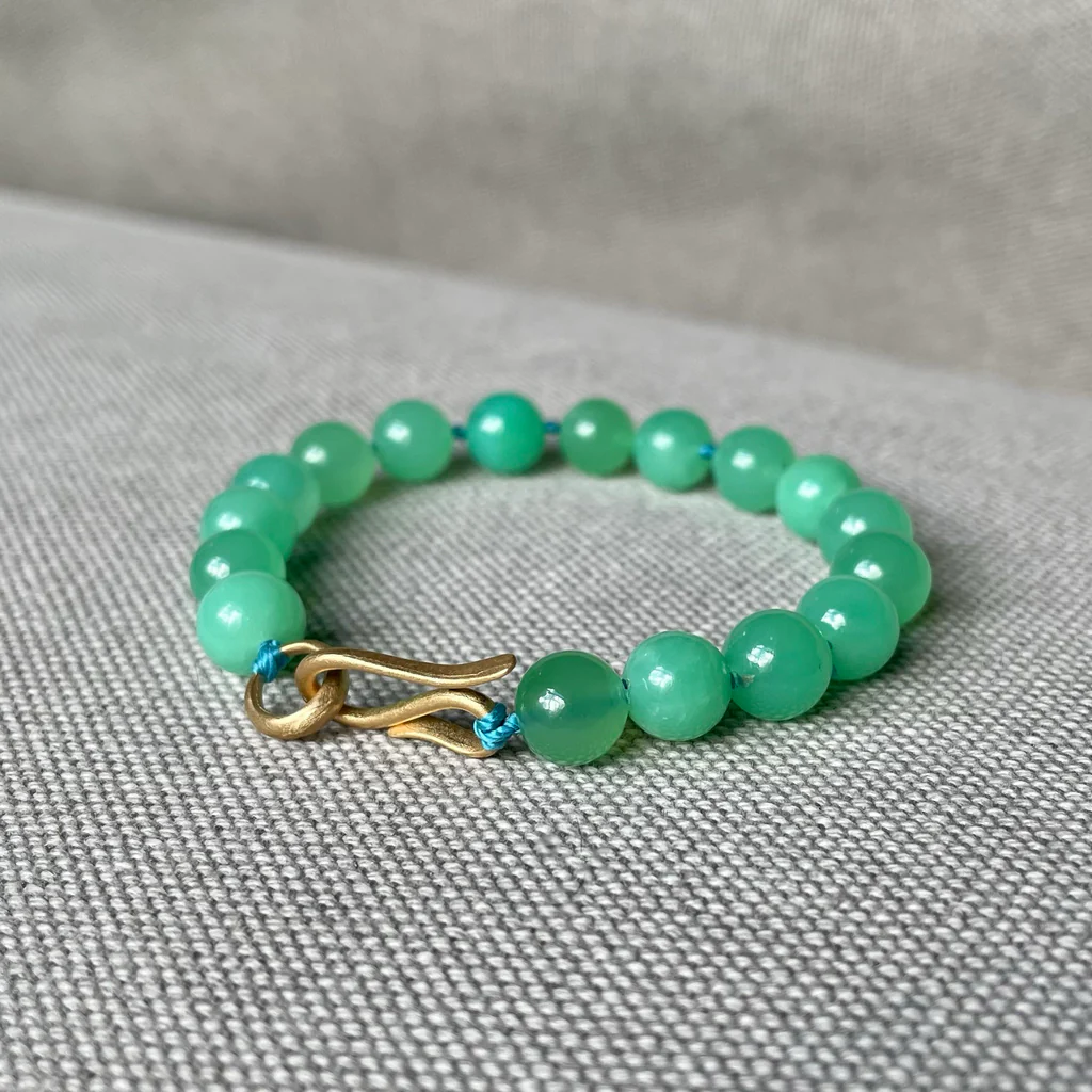 Vòng tay đá Chrysoprase (Nguồn: Internet)