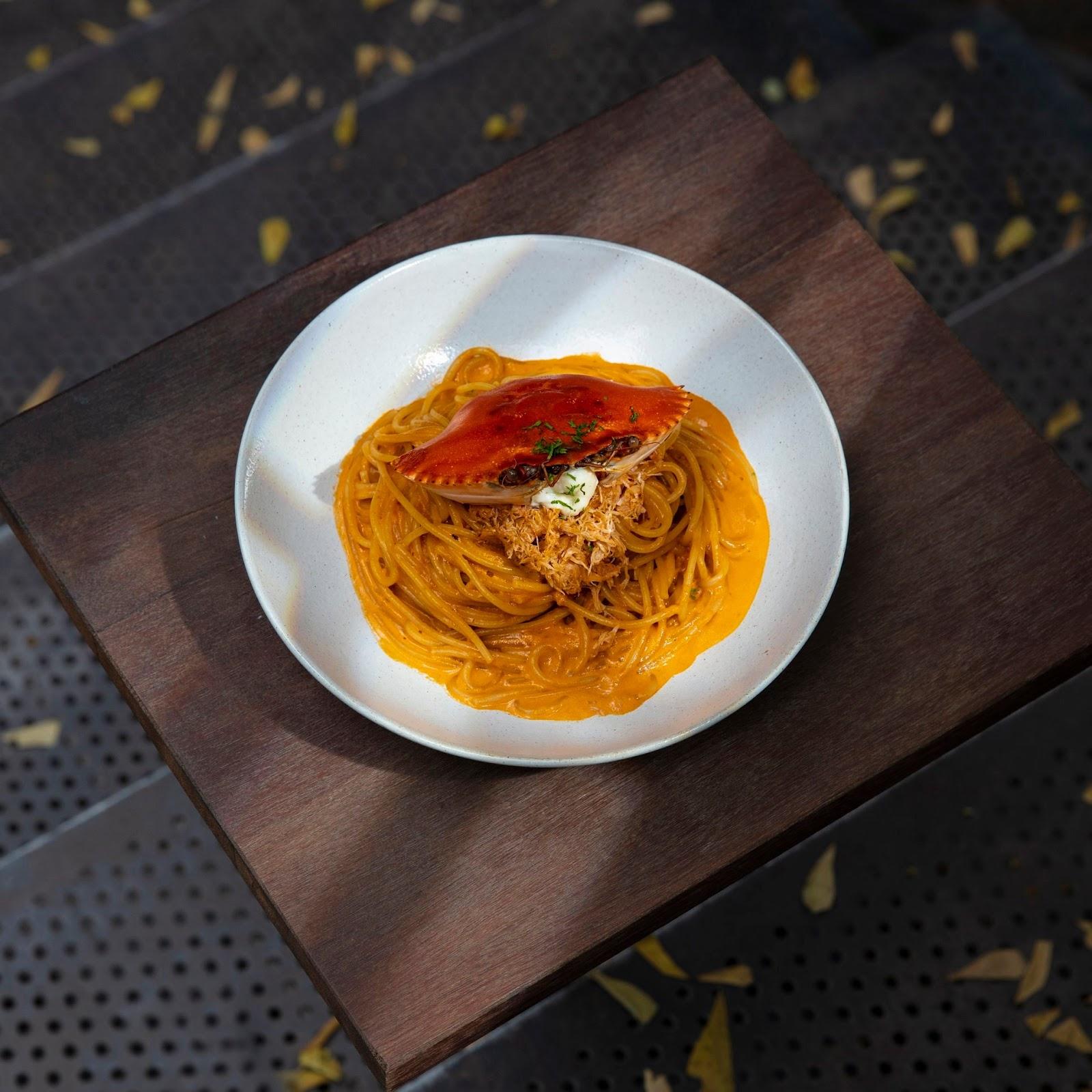 Nhất định phải thưởng thức Mì Ý xốt kem cua khi đến Pizza 4P's (Nguồn: Internet) Nhất định phải thưởng thức Mì Ý xốt kem cua khi đến Pizza 4P's (Nguồn: Internet)