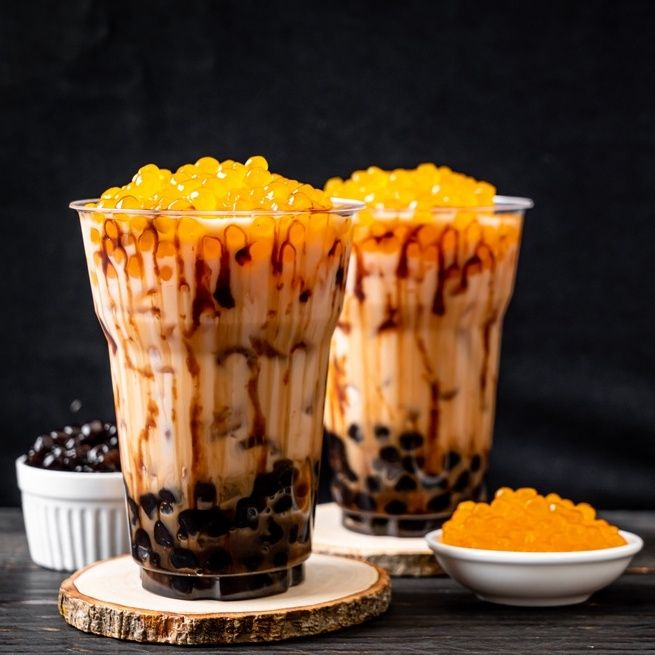 Trà sữa béo ngậy kết hợp cùng các loại topping hấp dẫn (Nguồn: Internet)