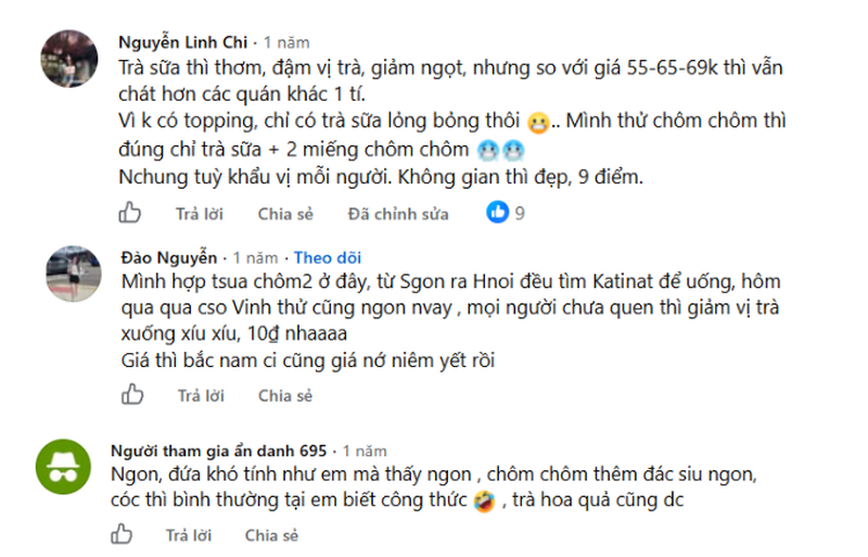 Các món nước của Katinat được nhiều thực khách yêu thích nhờ hương vị thơm ngon. Các món nước của Katinat được nhiều thực khách yêu thích nhờ hương vị thơm ngon.