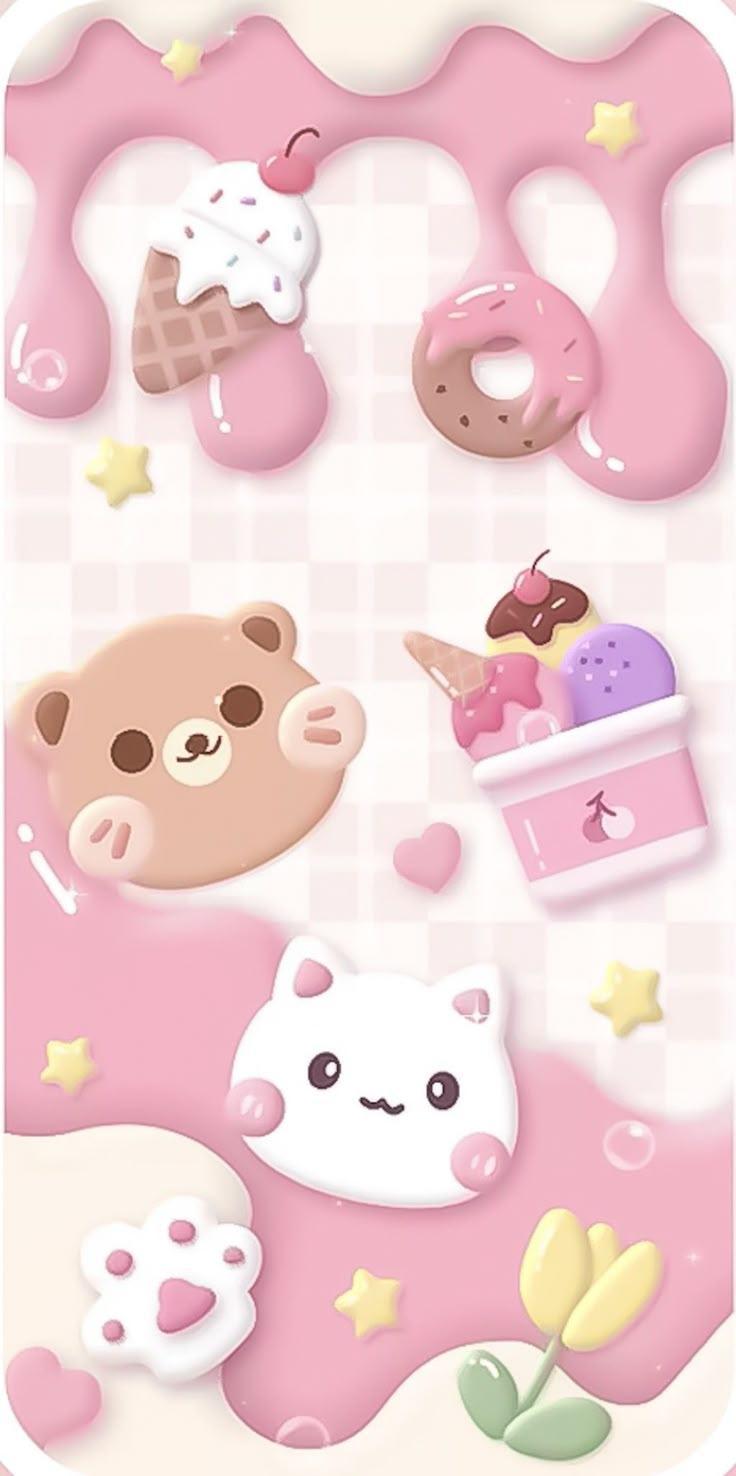 Hình nền iPhone cute đồ ăn dễ thương với phong cách ngọt ngào và sinh động (Nguồn: Internet)