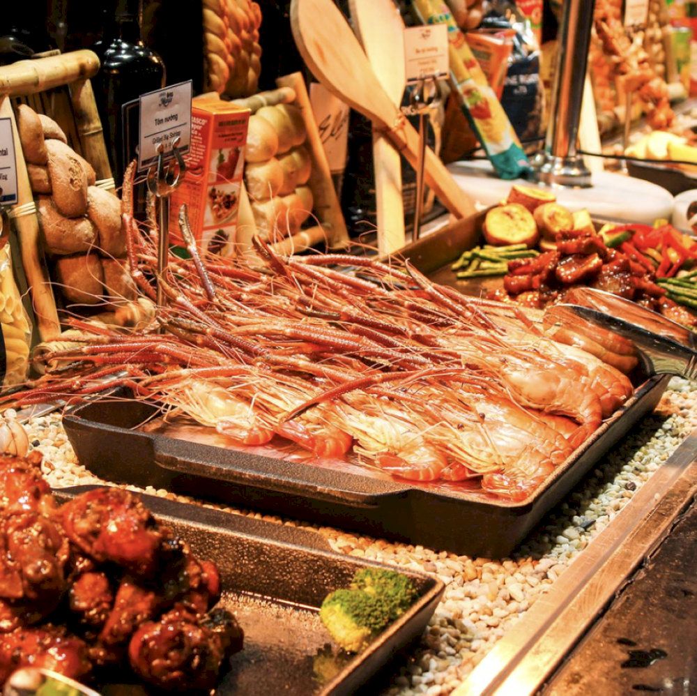 D'Maris Buffet nổi tiếng với thực đơn đa dạng và siêu chất lượng (Nguồn: Internet)