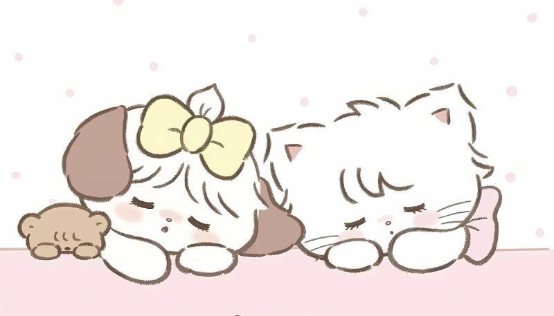 Hình nền iPhone cute chibi đáng yêu với phong cách hoạt hình sinh động (Nguồn: Internet)