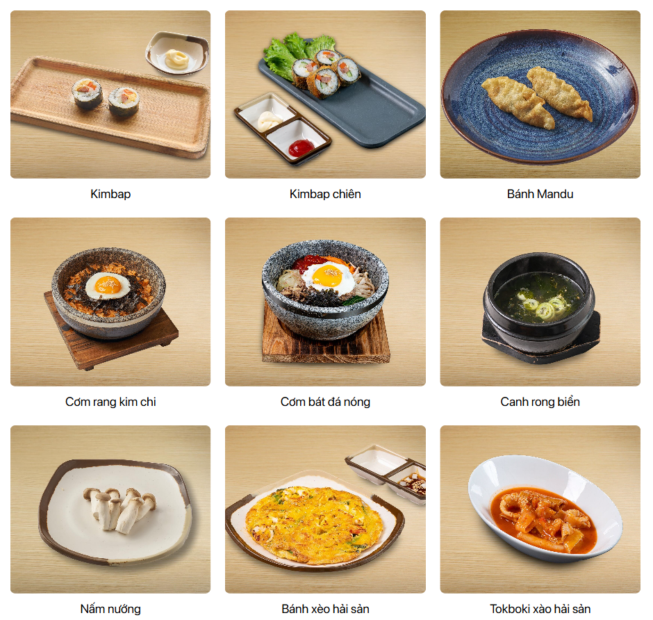 Các món khai vị buffet Xèo Xèo Classic