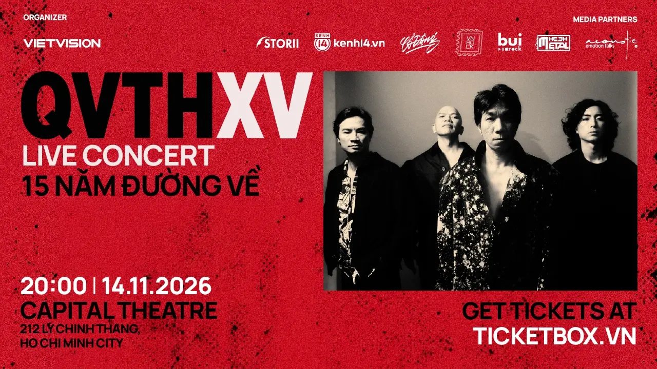 Live Concert QVTH XV – 15 Năm Đường Về dự kiến diễn ra tại Capital Theater, TP.HCM. (Nguồn: Internet) 