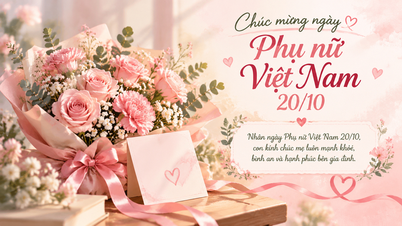 Những lời chúc được viết chỉn chu, trang trọng phù hợp để gửi kèm thiệp, quà tặng hoặc trong những dịp cần thể hiện sự kính trọng với mẹ.