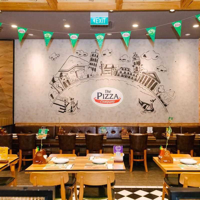 The Pizza Company có danh mục pizza chay dành cho thực khách muốn đổi vị.