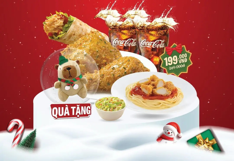 Texas Chicken hấp dẫn.