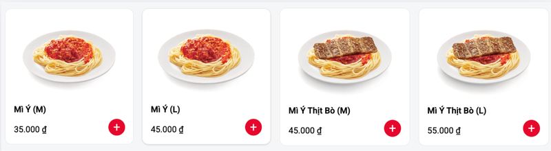 Mì Ý Lotteria với sợi mì mềm, sốt bò bằm đậm vị, phù hợp cho những ai yêu thích món ăn kiểu Âu.