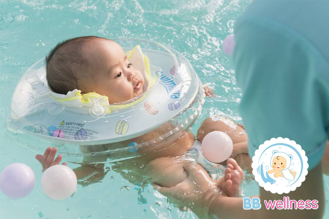 Hoạt động bơi thủy liệu giúp bé phát triển toàn diện tại BB Wellness (Nguồn: Internet)