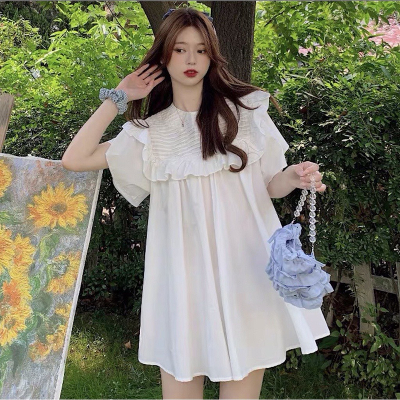 Váy babydoll dáng ngắn mang đến diện mạo trẻ trung và ngọt ngào cho nàng béo (Nguồn: Internet) Váy babydoll dáng ngắn mang đến diện mạo trẻ trung và ngọt ngào cho nàng béo (Nguồn: Internet)