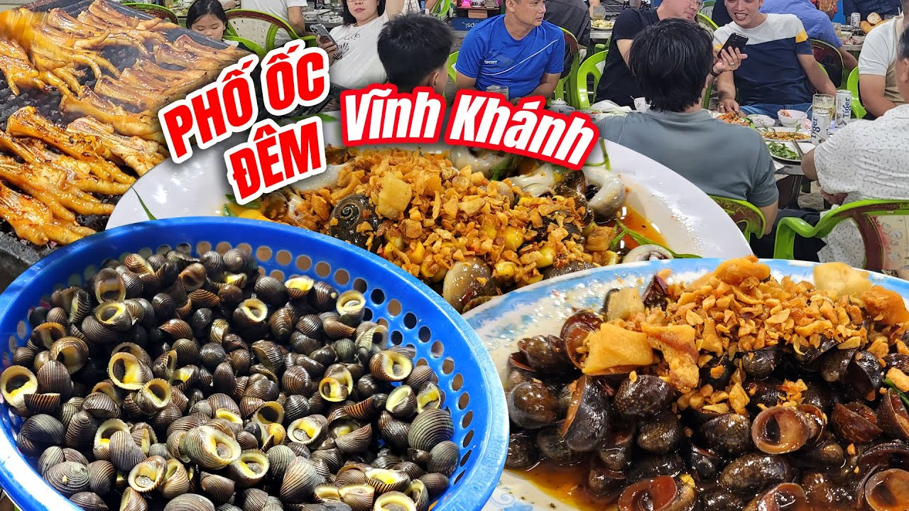 Thưởng thức đặc sản hải sản vỉa hè tại Ốc Oanh Vĩnh Khánh (Nguồn: Internet)