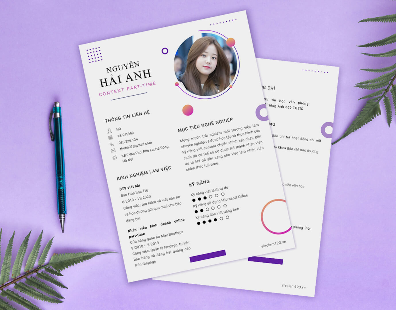 CV xin việc part-time cần ngắn gọn và tập trung vào tinh thần, trách nhiệm (Nguồn: Internet)