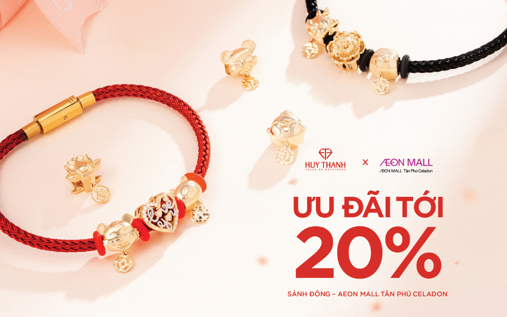 HUY THANH JEWELRY TẠI GOLD DAY FAIR - SẢNH ĐÔNG, AEON MALL TÂN PHÚ CELADON