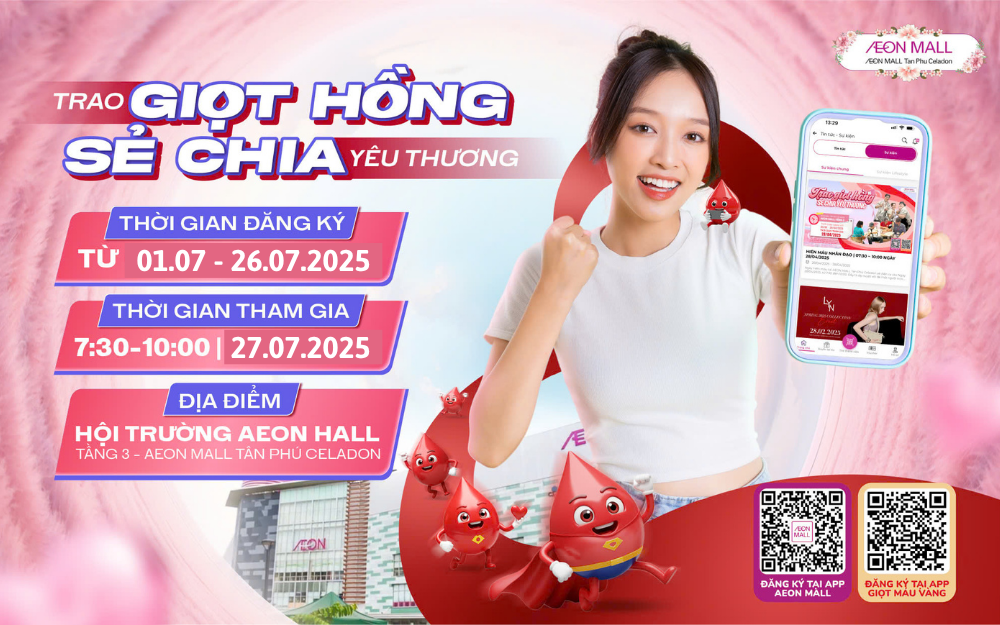 HIẾN MÁU NHÂN ĐẠO | 07:30 ~ 10:00 NGÀY 27/07/2025