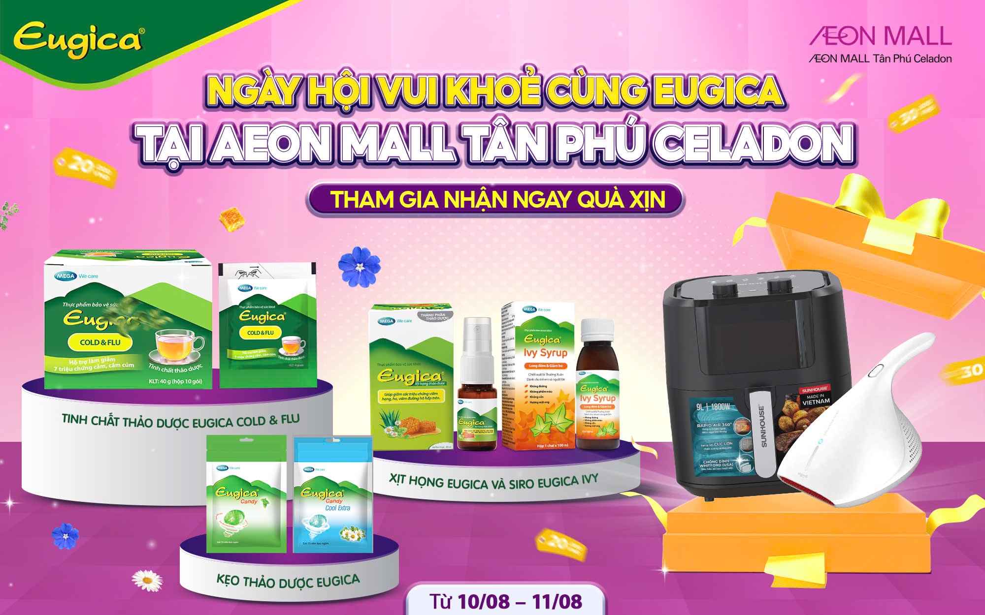 NGÀY HỘI VUI KHỎE CÙNG EUGICA TẠI AEON MALL TÂN PHÚ CELADON