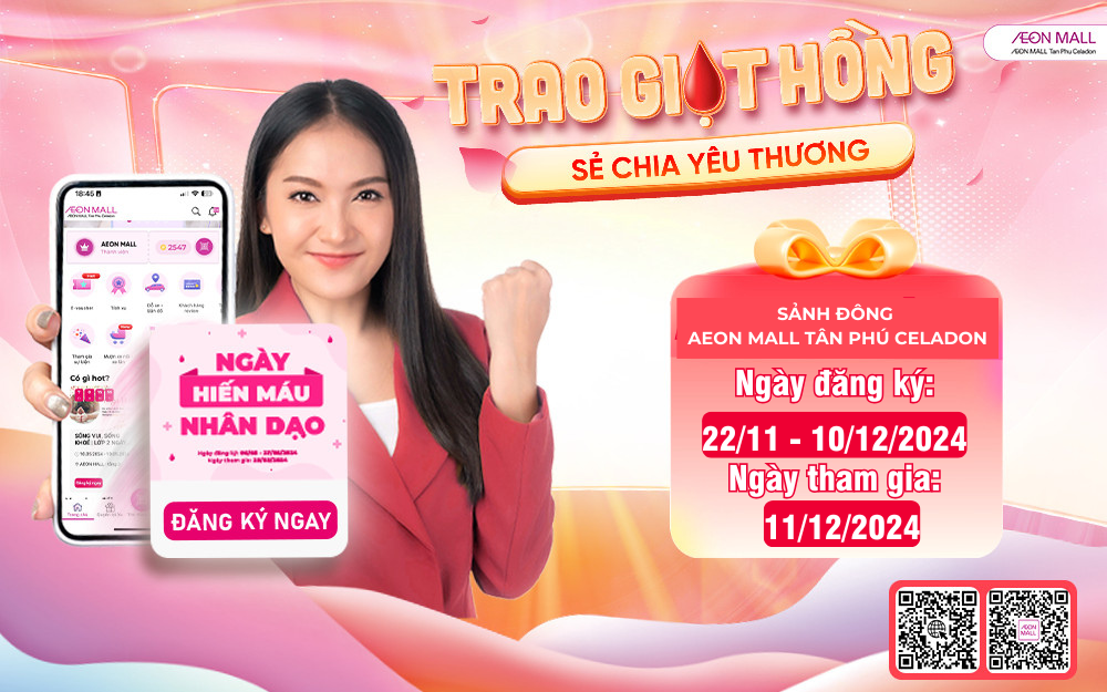 HIẾN MÁU NHÂN ĐẠO | 07:30 ~ 11:00 NGÀY 11/12/2024