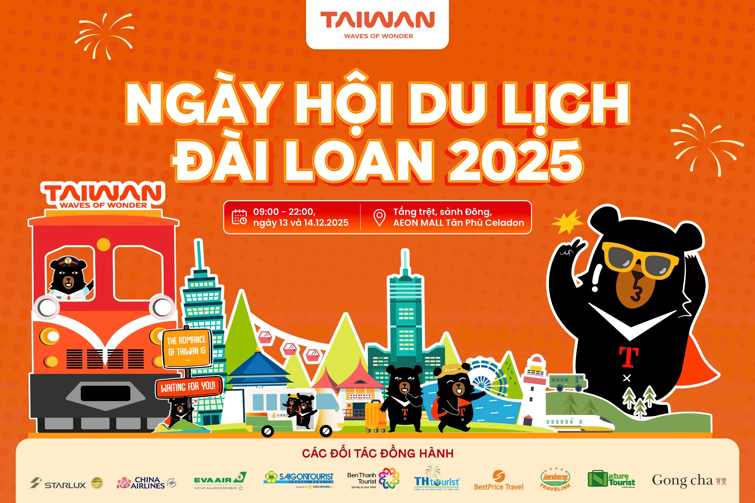 NGÀY HỘI DU LỊCH ĐÀI LOAN ĐÃ CẬP BẾN AEON MALL TÂN PHÚ CELADON