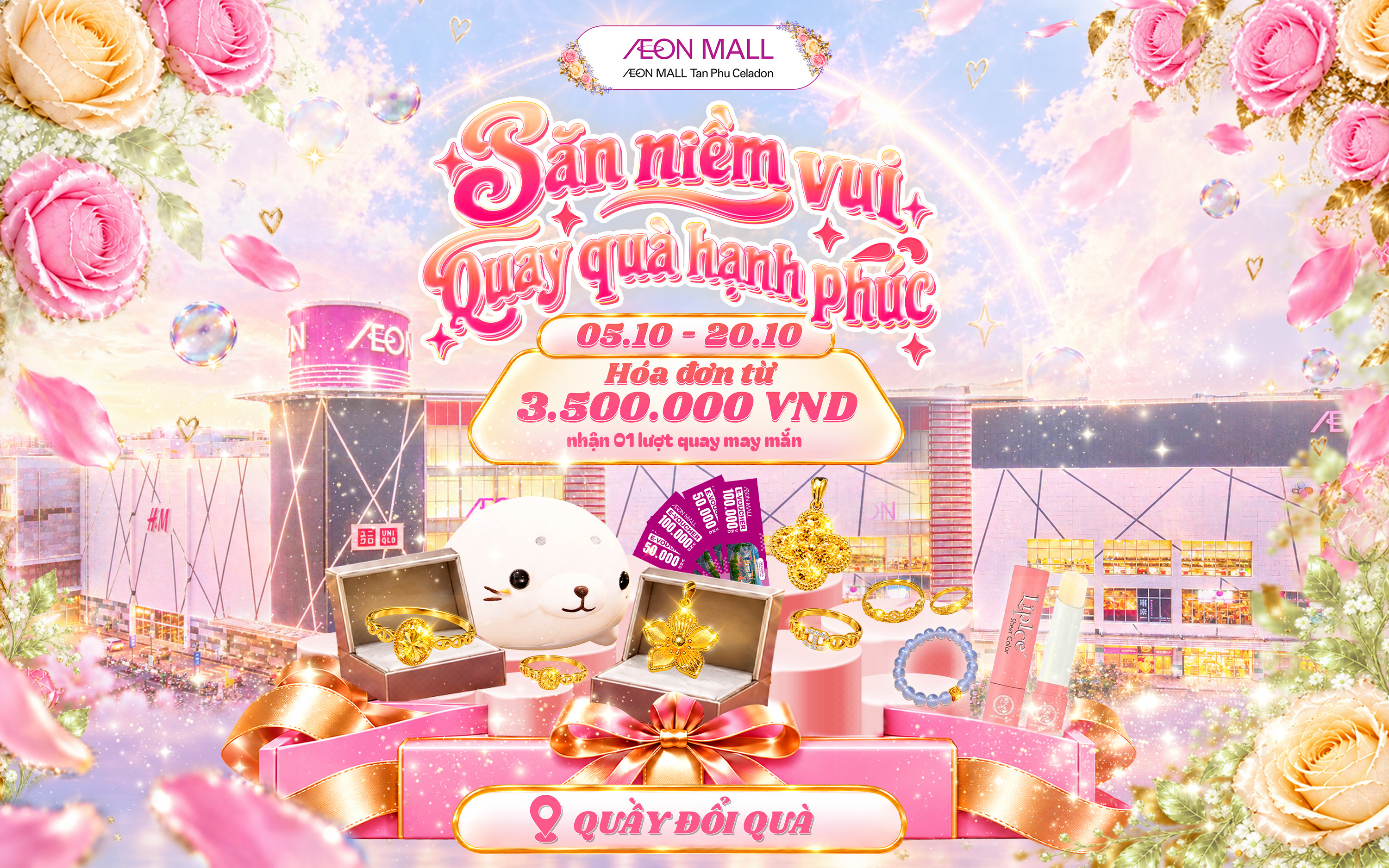 [ƯU ĐÃI WEDDING FAIR 2026] MUA SẮM THÁNG 10 – THỬ VẬN MAY, SĂN QUÀ HẤP DẪN