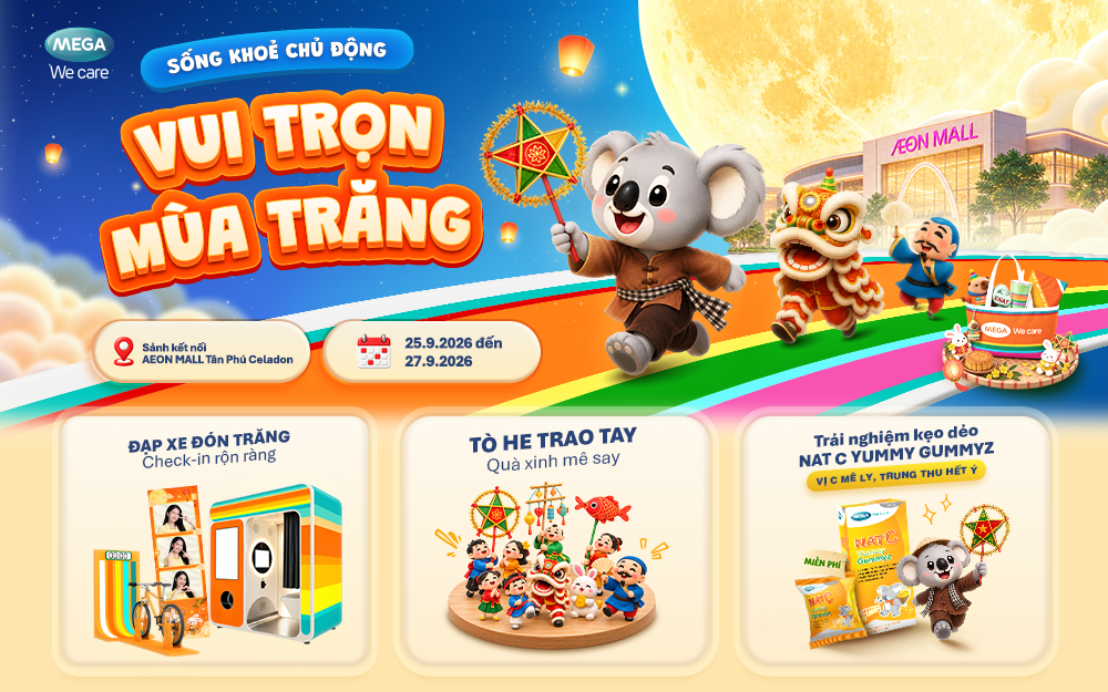 SỐNG KHỎE CHỦ ĐỘNG – VUI TRỌN MÙA TRĂNG CÙNG MEGA WE CARE