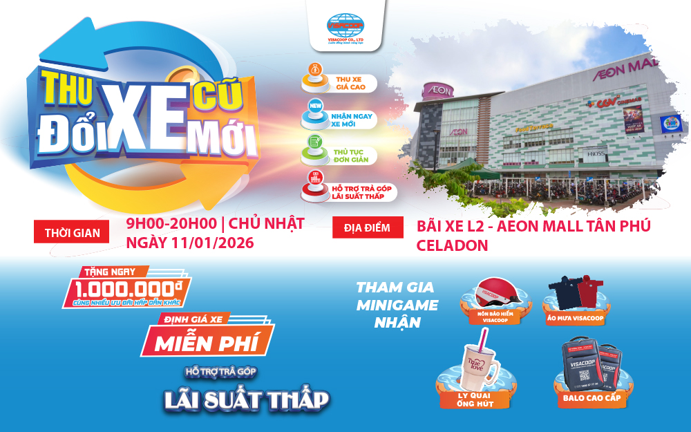 HONDA | NGÀY HỘI THU CŨ ĐỔI MỚI – HEAD VISACOOP