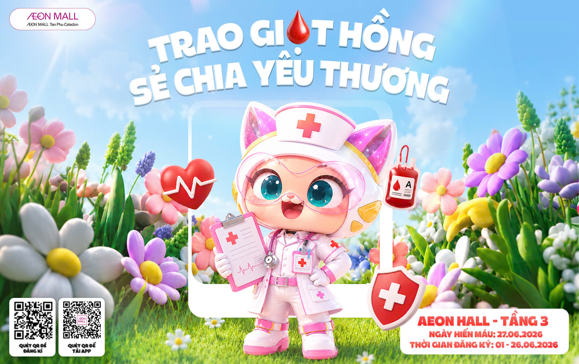 HIẾN MÁU NHÂN ĐẠO | 7:30 - 10:00  27.06.2026