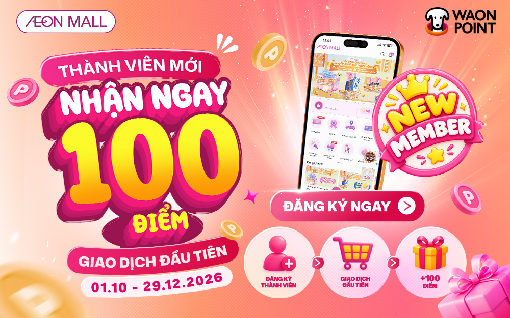 THÀNH VIÊN MỚI NHẬN NGAY 100 ĐIỂM