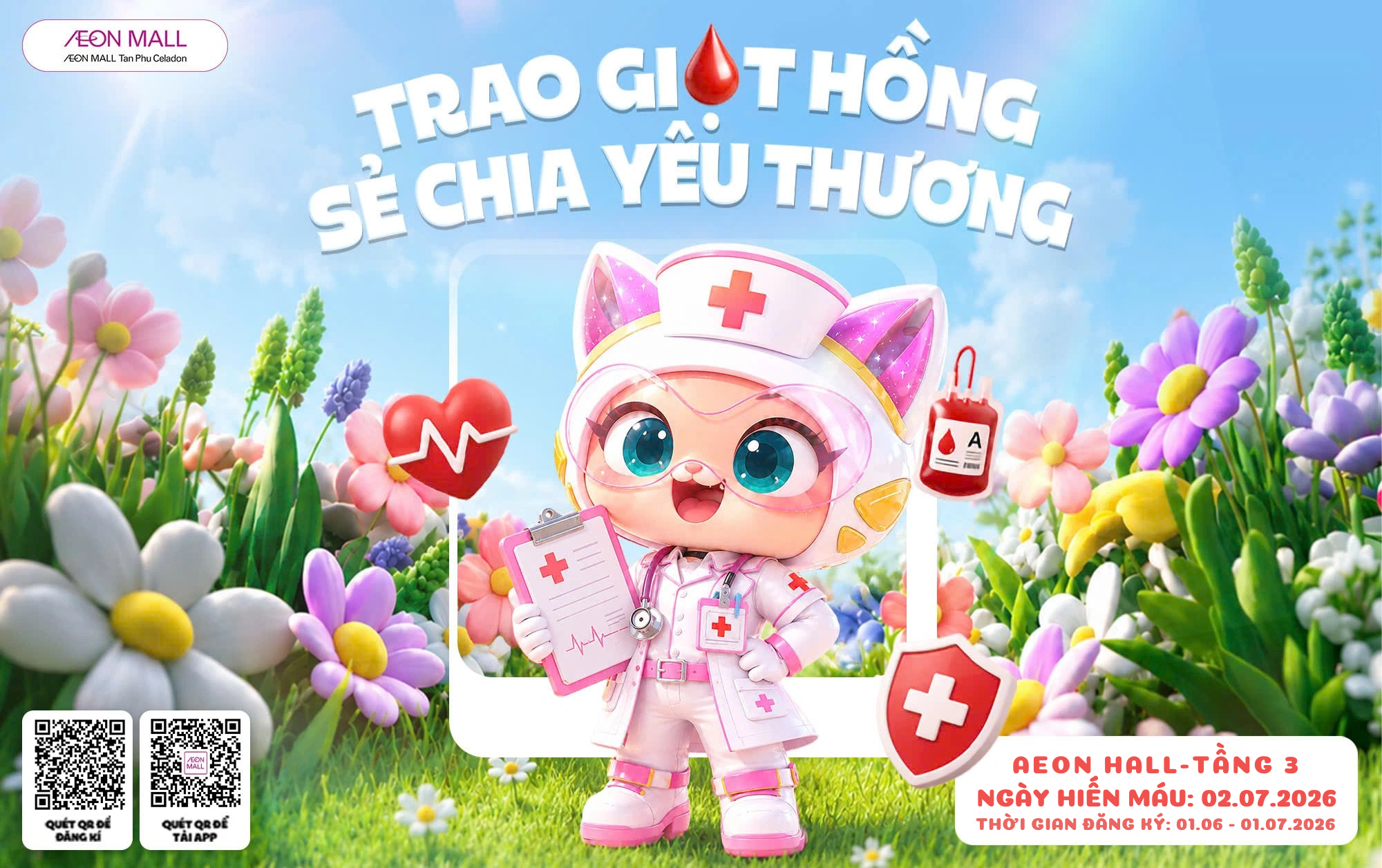 HIẾN MÁU NHÂN ĐẠO | 7:30 - 10:00  02.07.2026