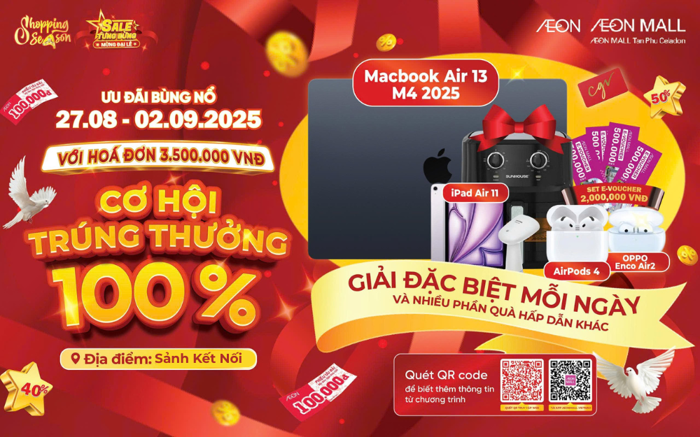 ƯU ĐÃI BÙNG NỔ VỚI HÓA ĐƠN TỪ 3.500.000 VNĐ