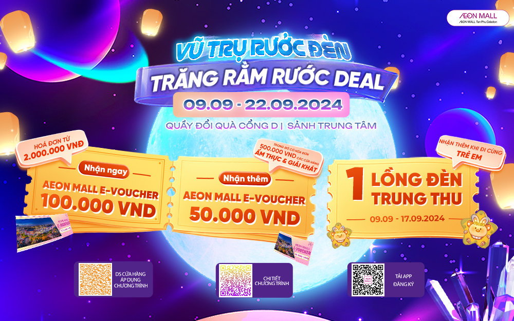 VŨ TRỤ RƯỚC ĐÈN, TRĂNG RẰM RƯỚC DEAL CỰC TO