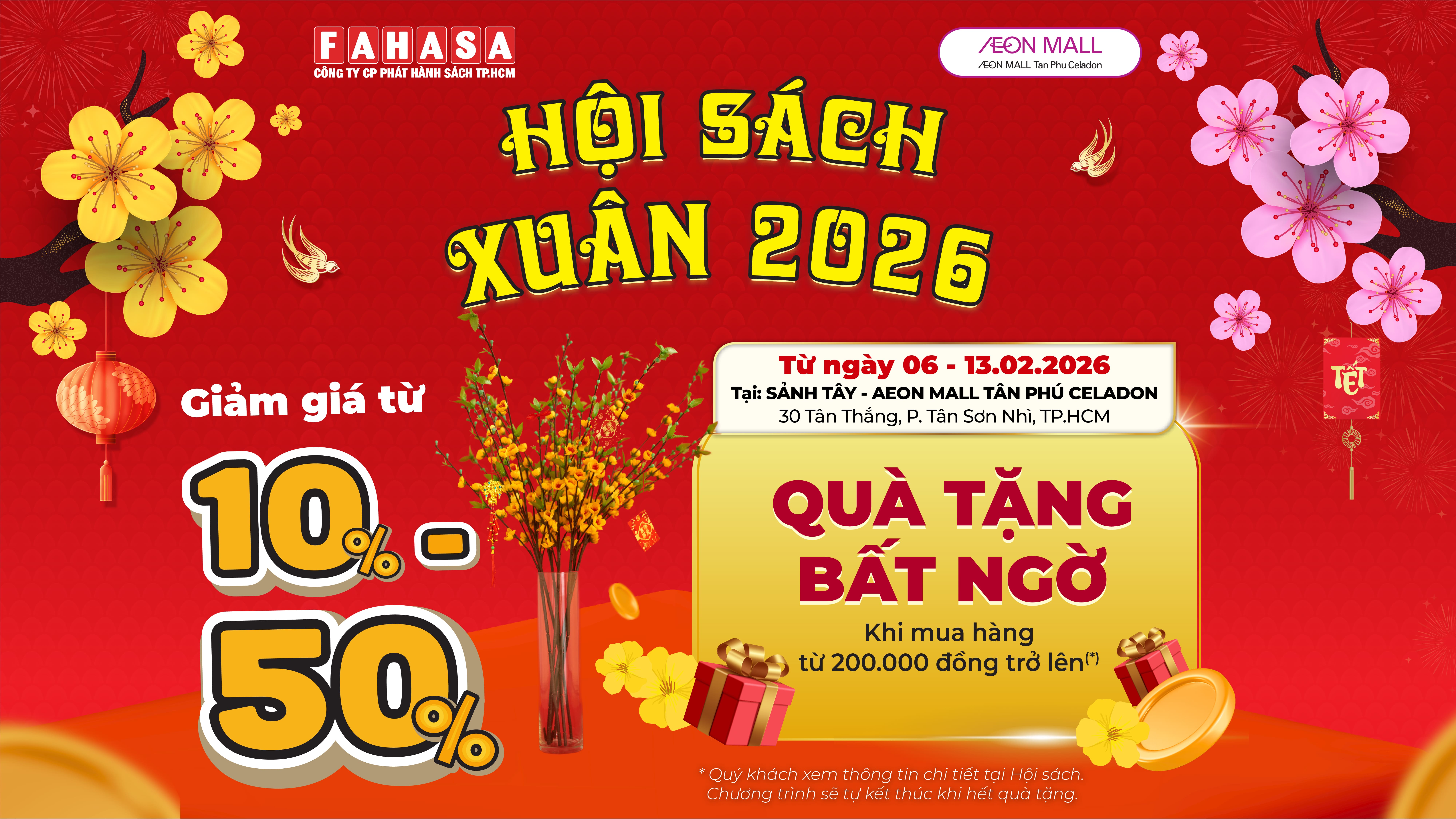 HỘI SÁCH XUÂN FAHASA 2026 - ĐIỂM HẸN DU XUÂN SẮM TẾT