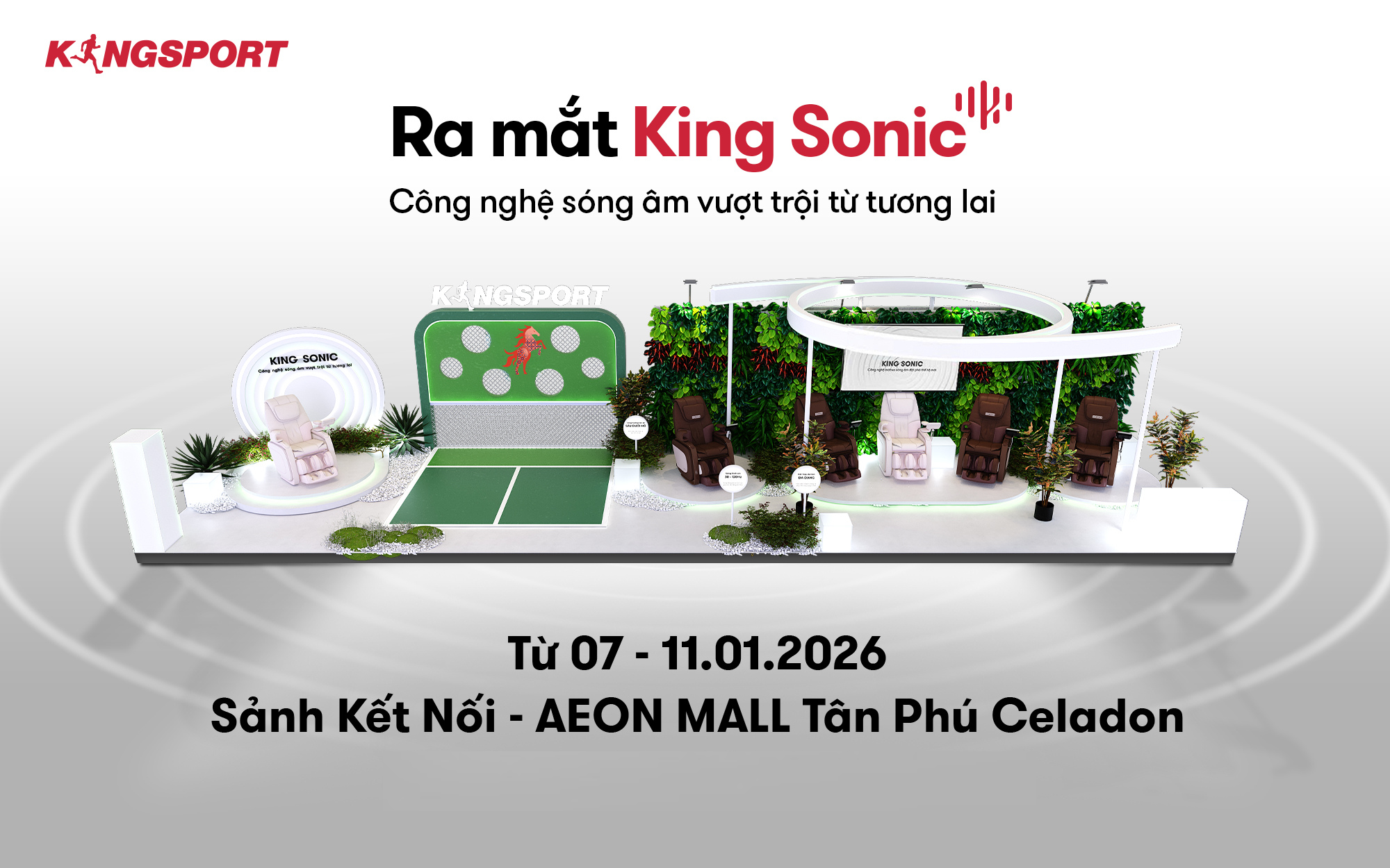 KINGSPORT RA MẮT KING SONIC - CÔNG NGHỆ SÓNG ÂM VƯỢT TRỘI TỪ TƯƠNG LAI