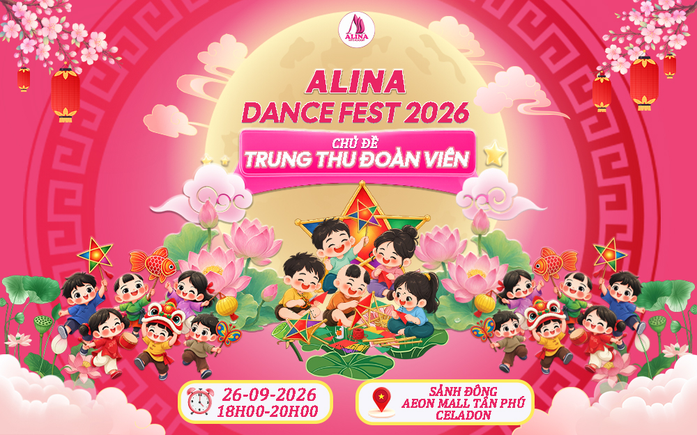 ALINA DANCE FEST 2026 – “TRUNG THU ĐOÀN VIÊN” BÙNG NỔ SÂN KHẤU NGHỆ THUẬT NHÍ TẠI AEON MALL TÂN PHÚ CELADON