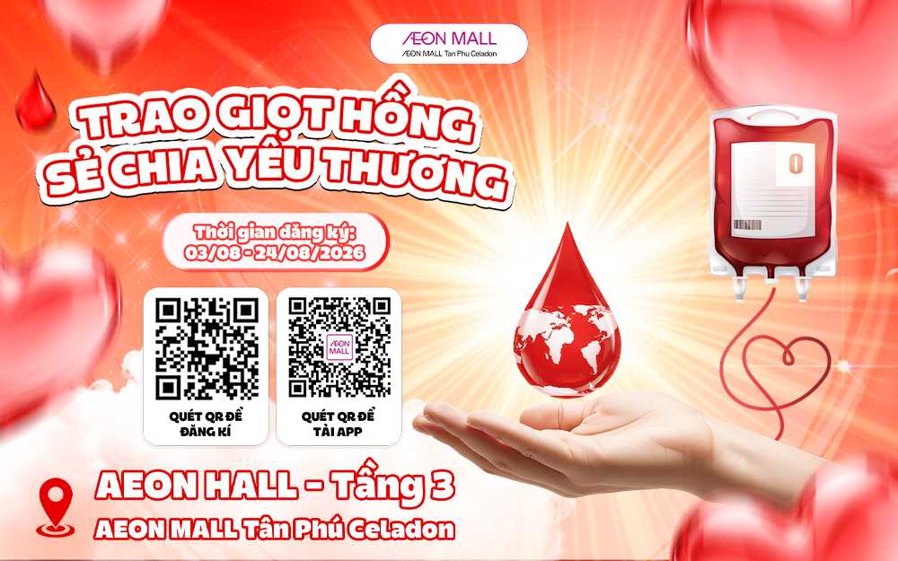 HIẾN MÁU NHÂN ĐẠO | 07:30 ~ 10:00 NGÀY 25/08/2026