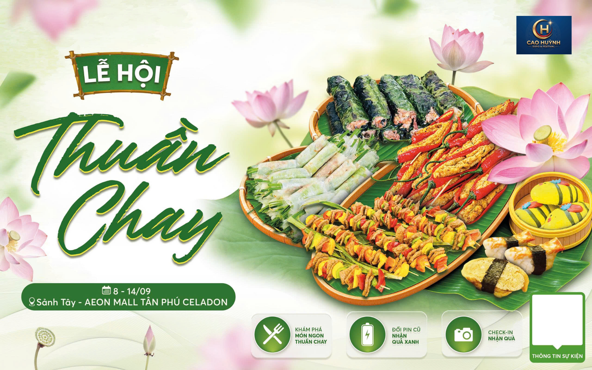 LỄ HỘI THUẦN CHAY 2026 – SỐNG XANH, LÀNH TÂM VỊ TẠI AEON MALL TÂN PHÚ CELADON
