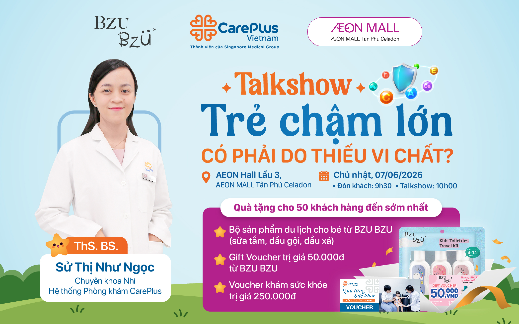 TALKSHOW: TRẺ CHẬM LỚN CÓ PHẢI DO THIẾU VI CHẤT?