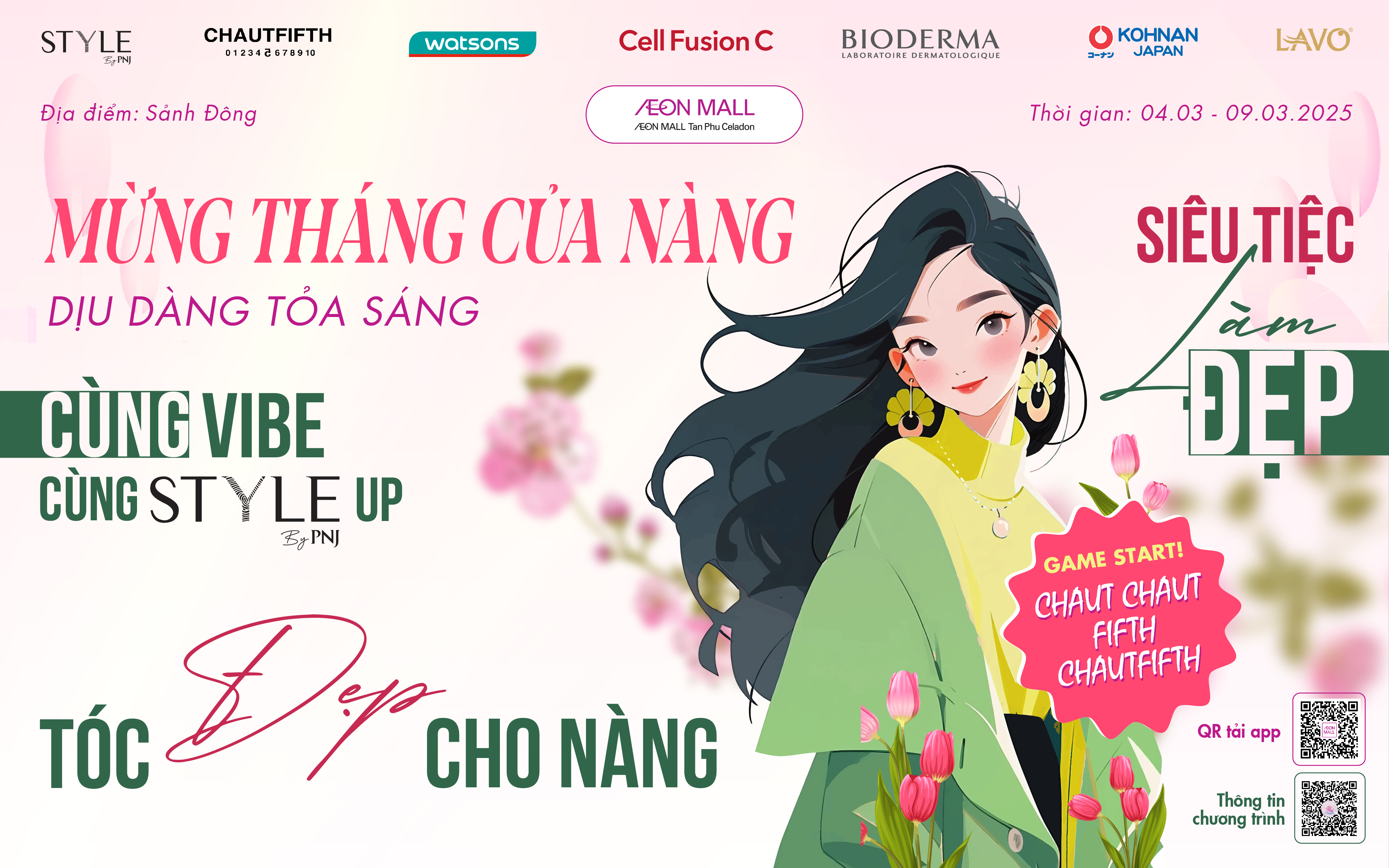 MỪNG THÁNG CỦA NÀNG DỊU DÀNG TỎA SÁNG SIÊU TIỆC LÀM ĐẸP