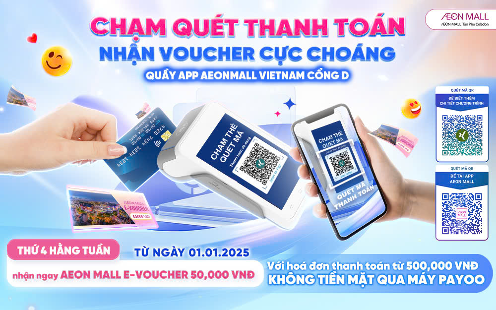 CHẠM QUÉT THANH TOÁN, NHẬN VOUCHER CỰC CHOÁNG