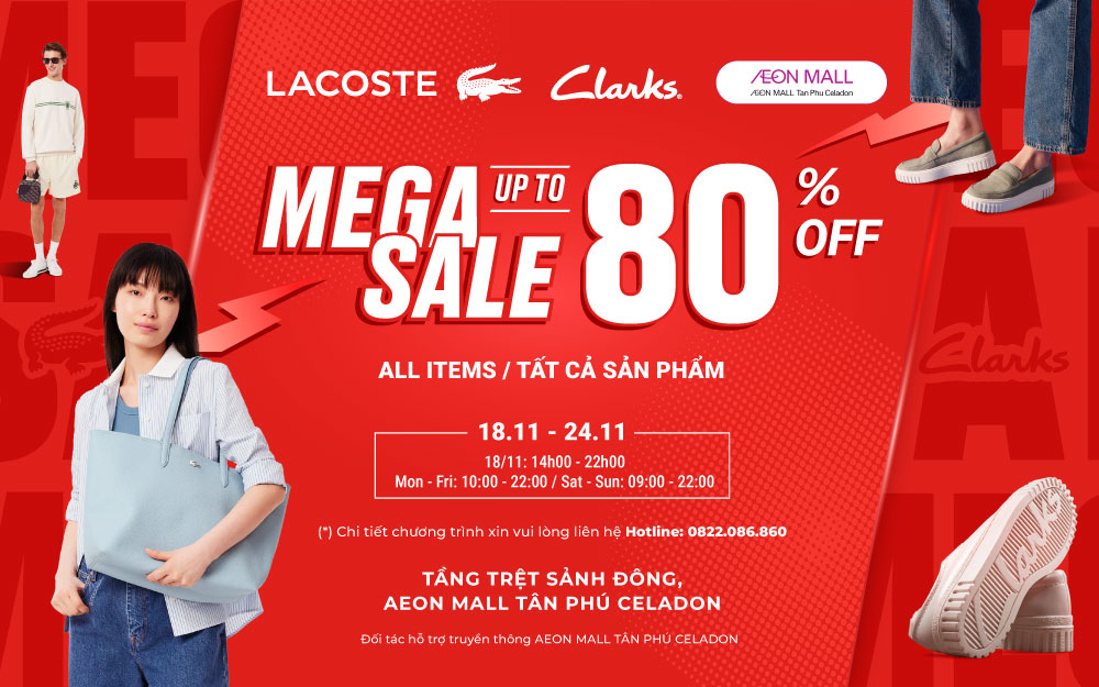 LACOSTE x CLARKS MEGA SALE 2025